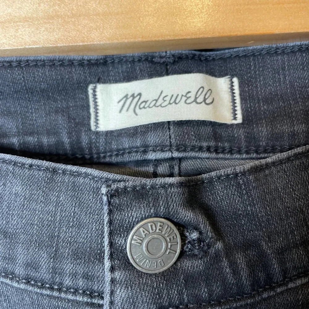 Madewell 10" High Rise Skinny Jeans Berkeley Black - Picture 4 of 7